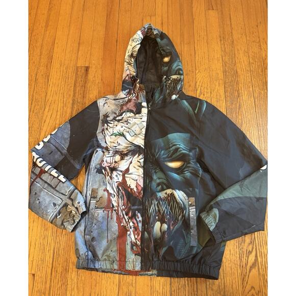 EUC Tango Hotel Windbreaker Jacket Size M Men's Retail $98 DC Batman Good Evil - Picture 4 of 12